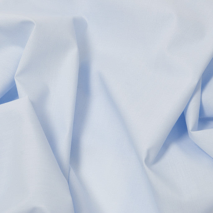 Baby Blue Plain Poplin 86 - Fabrics4Fashion