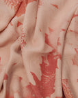 Coral Floral Linen Fabric 117 - Fabrics4Fashion