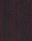 Striped Black/Wine Suiting Fabric 191 - Fabrics4Fashion