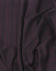 Striped Black/Wine Suiting Fabric 191 - Fabrics4Fashion