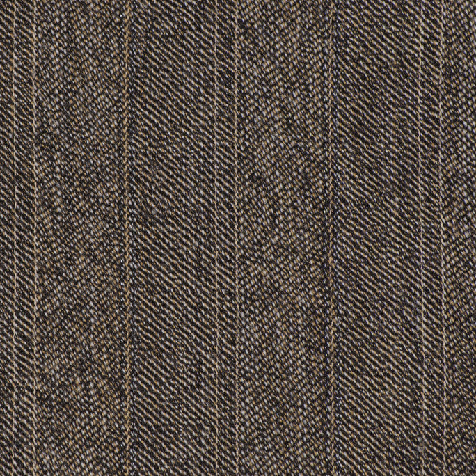 Striped Brown Suiting Fabric 214 - Fabrics4Fashion