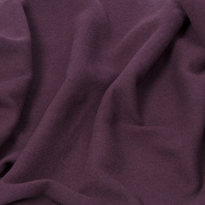 Plum Wool Blend Coating Fabric 429 - Fabrics4Fashion