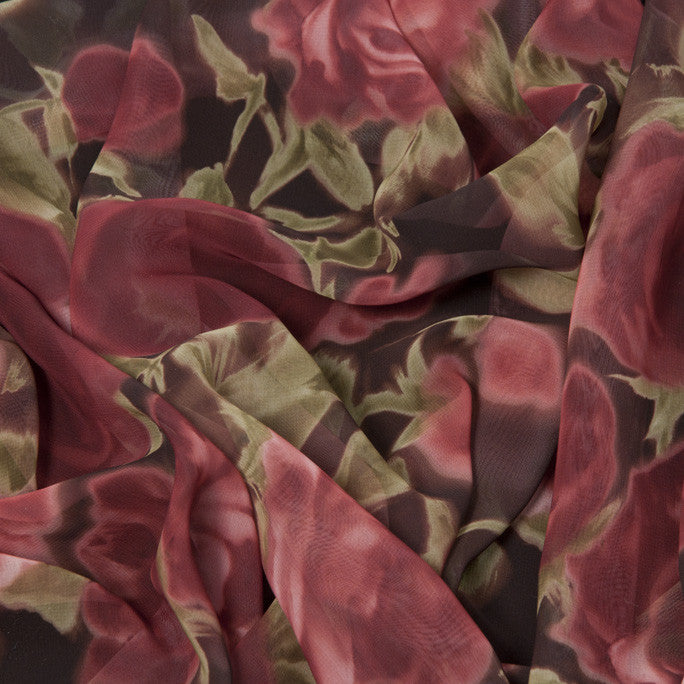 Floral Print Poly Chiffon Fabric – Fabrics4Fashion