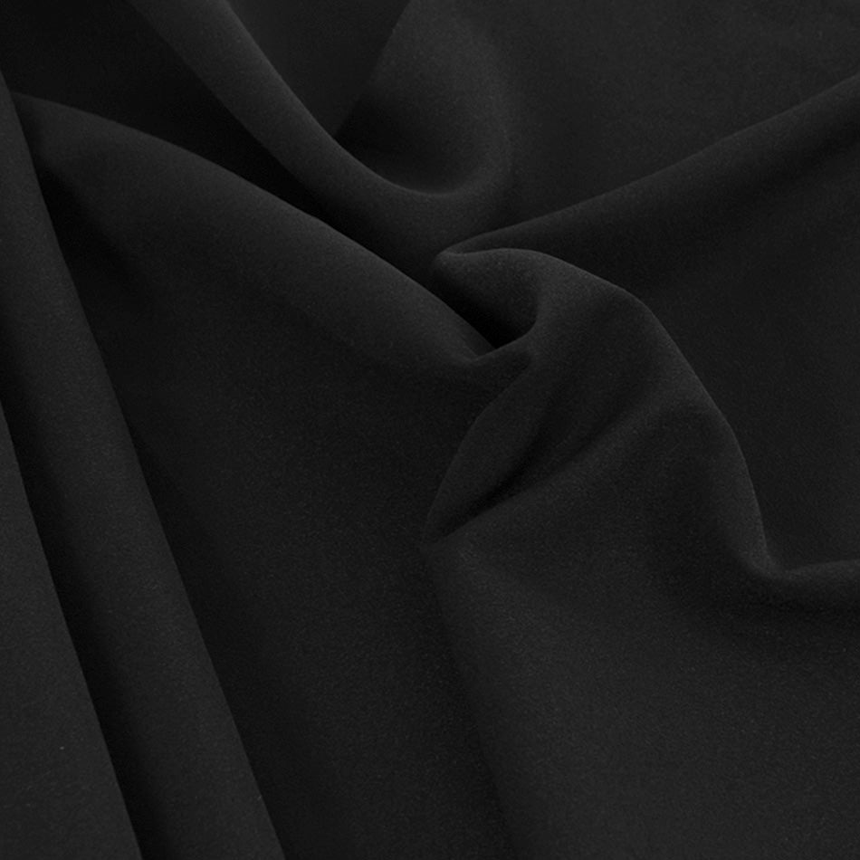 Black Polyamide / Viscose Stretch Fabric 747 - Fabrics4Fashion