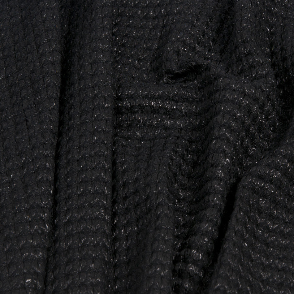 Black Polyester Viscose Stretch Fabric 1353 – Fabrics4Fashion