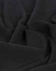 Black Crinkle Crepe 104 - Fabrics4Fashion