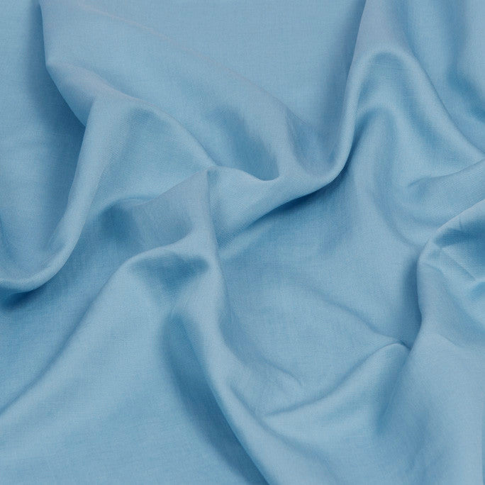 Aqua Blue Lyocell / Linen Fabric 1090 - Fabrics4Fashion