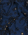 Geometric Royal Blue Suiting Fabric 1093 - Fabrics4Fashion