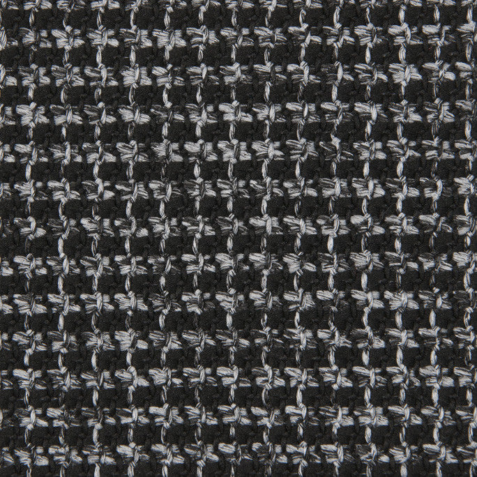 Black / Grey Open Weave Fabric 1108 - Fabrics4Fashion
