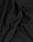 Black Jacquard Stretch Fabric 1300 - Fabrics4Fashion