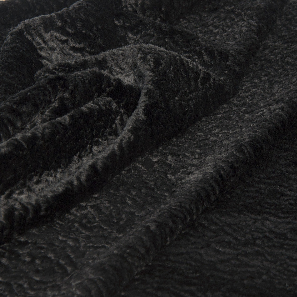 Black Modal Faux Fur 1319 - Fabrics4Fashion