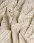 Natural Striped Linen 138 - Fabrics4Fashion