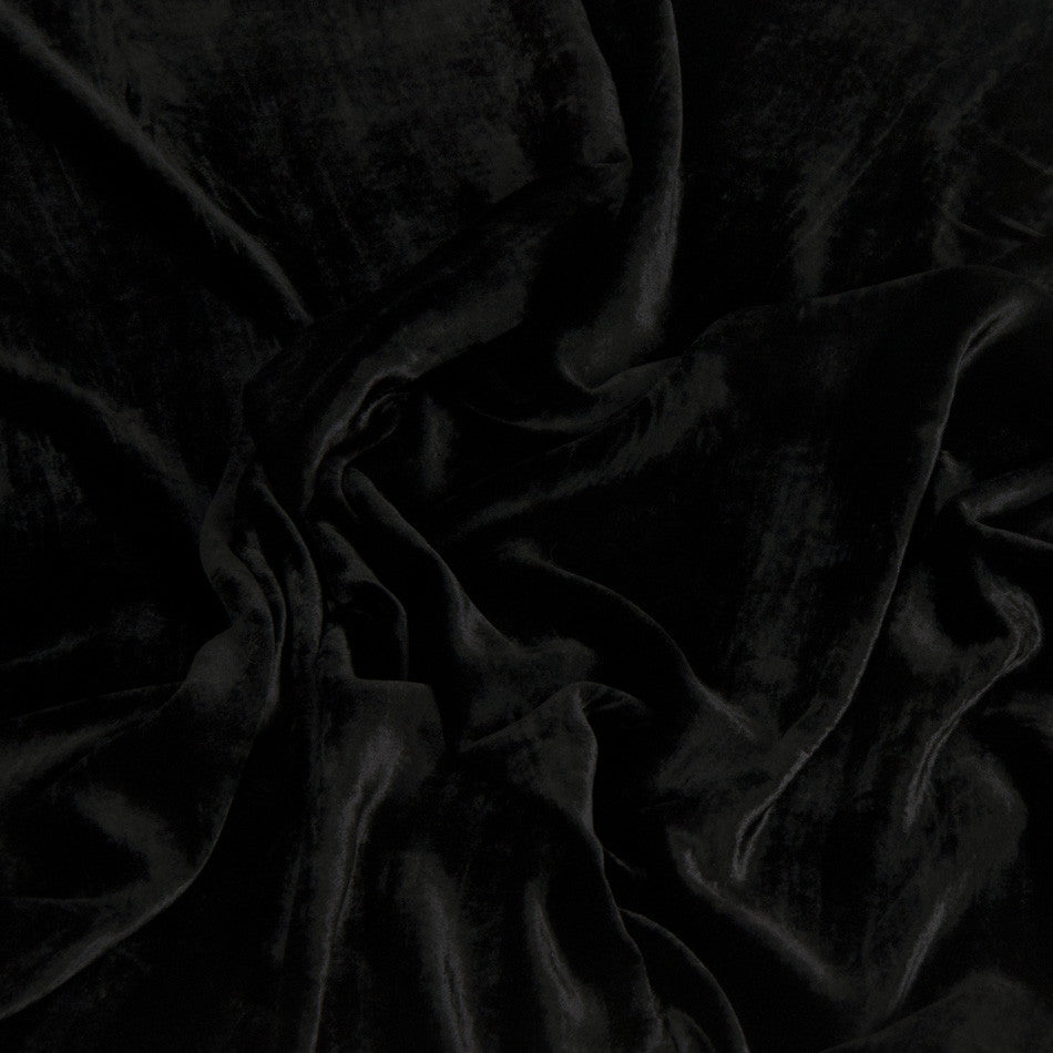 Black Silk Velvet 1460 - Fabrics4Fashion