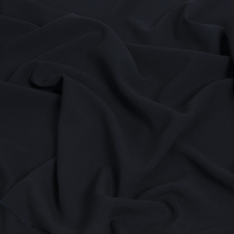 Navy Poly Stretch Crepe 1466 - Fabrics4Fashion