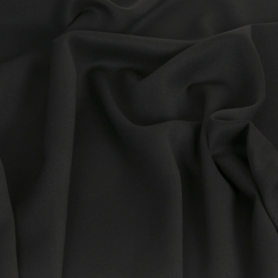 Black Stretch Virgin Wool Fabric 1469 - Fabrics4Fashion