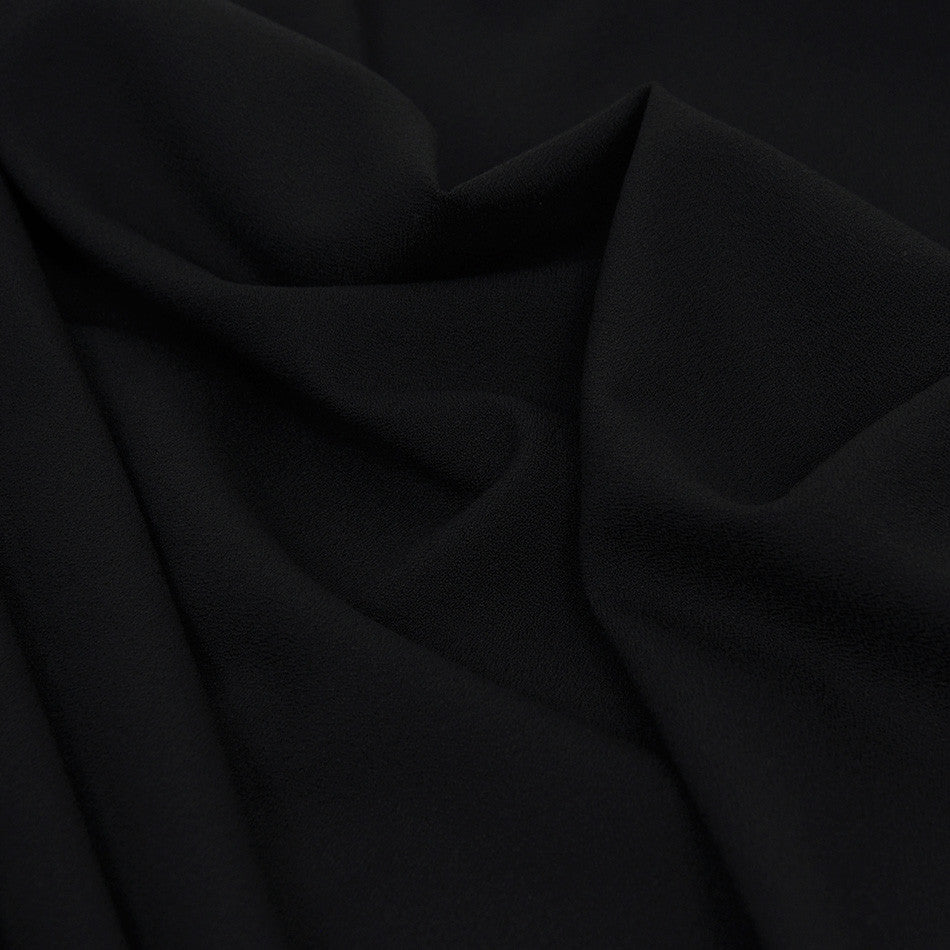 Stretch Black Crepe 1504 - Fabrics4Fashion