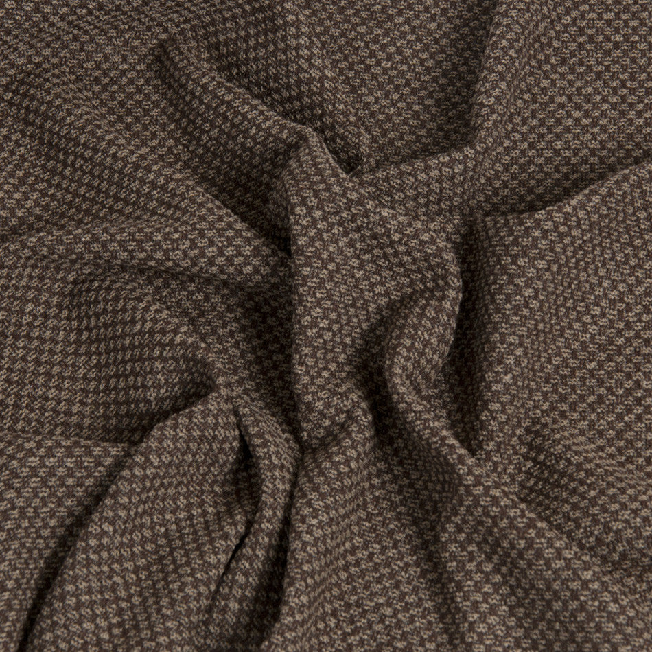 Chocolate Brown Tweed 1511 - Fabrics4Fashion