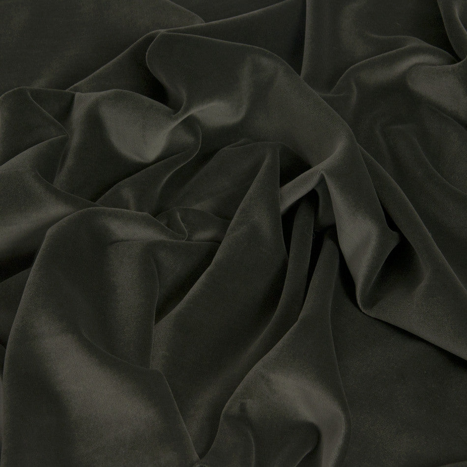 Olive Green Crystal Velvet 1513 - Fabrics4Fashion