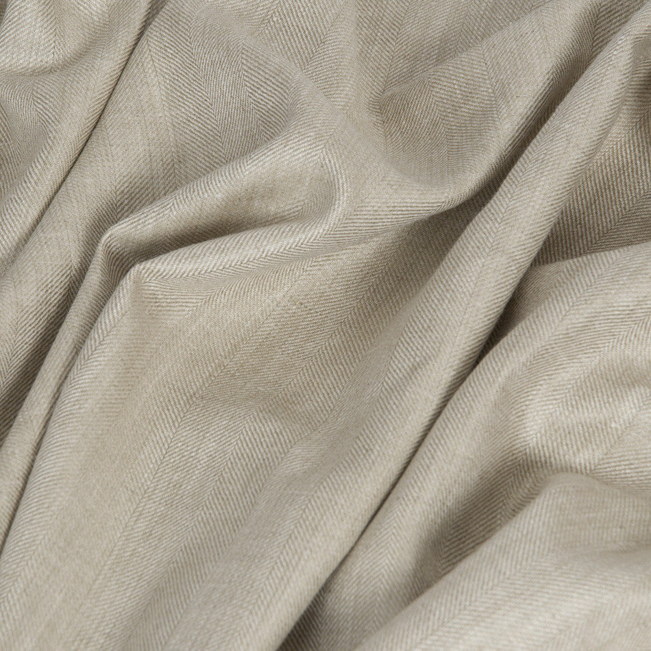 Khaki Herringbone Linen 1732 - Fabrics4Fashion