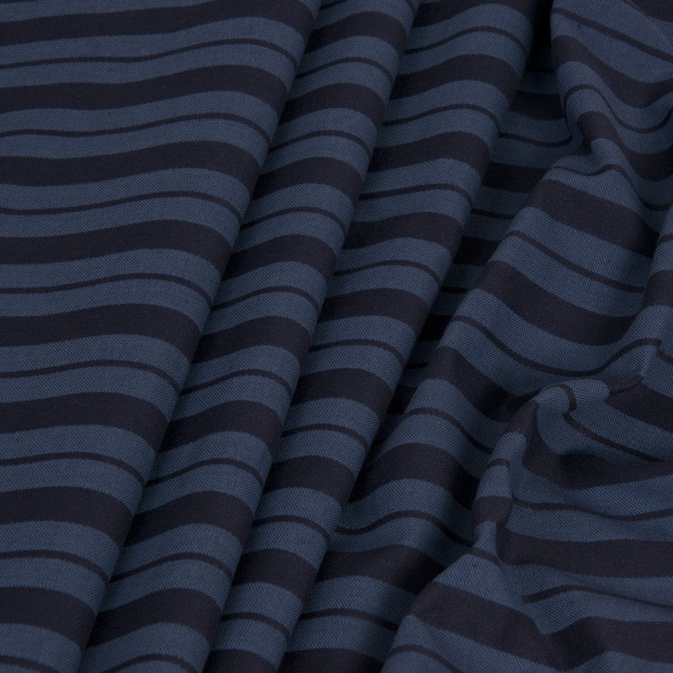 Striped Blue Blend 1817 - Fabrics4Fashion