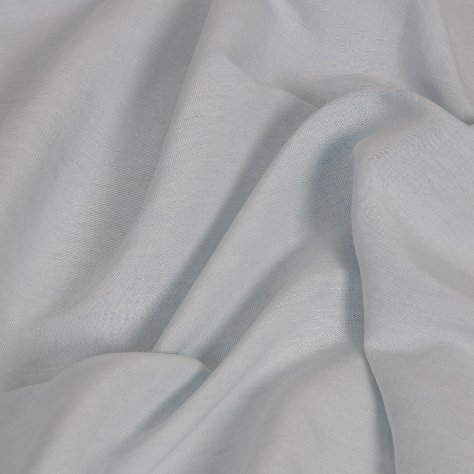 Baby Blue Viscose/Linen Fabric 1818 - Fabrics4Fashion