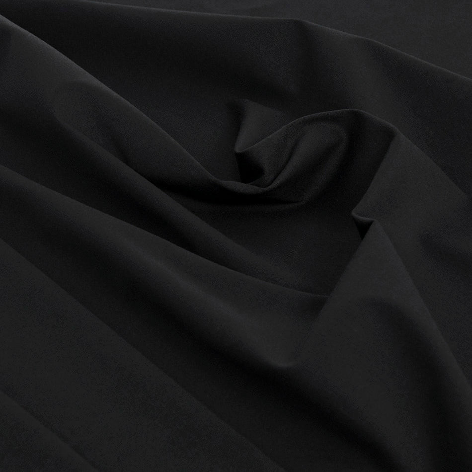 Black Stretchy Cotton Nylon Blend 1830 - Fabrics4Fashion