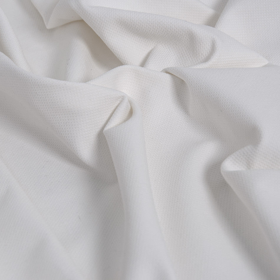 White Pique Cotton Super Stretch 1832 - Fabrics4Fashion