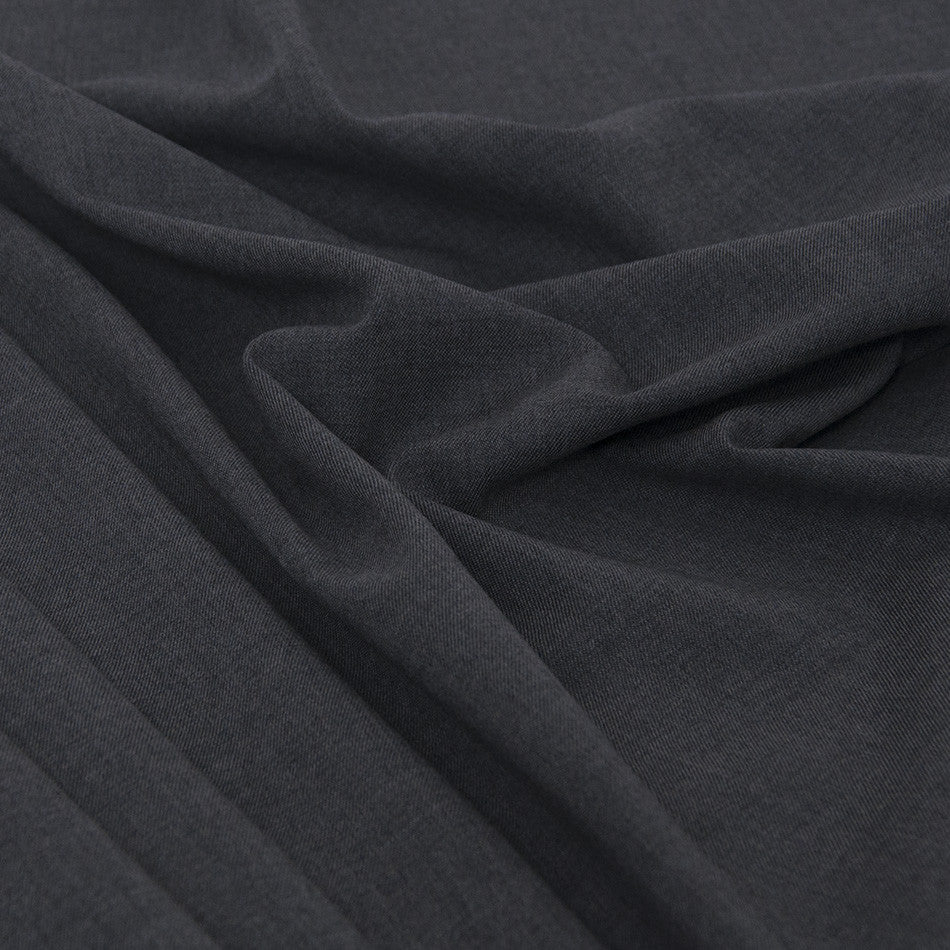 Grey Melange Stretchy Virgin Wool 1836 - Fabrics4Fashion
