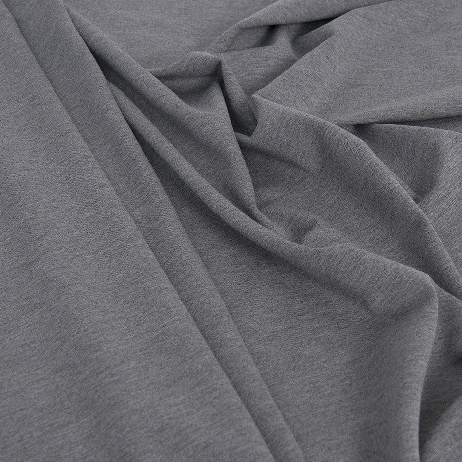 Grey Punto Roma Knit Fabric 1846 - Fabrics4Fashion