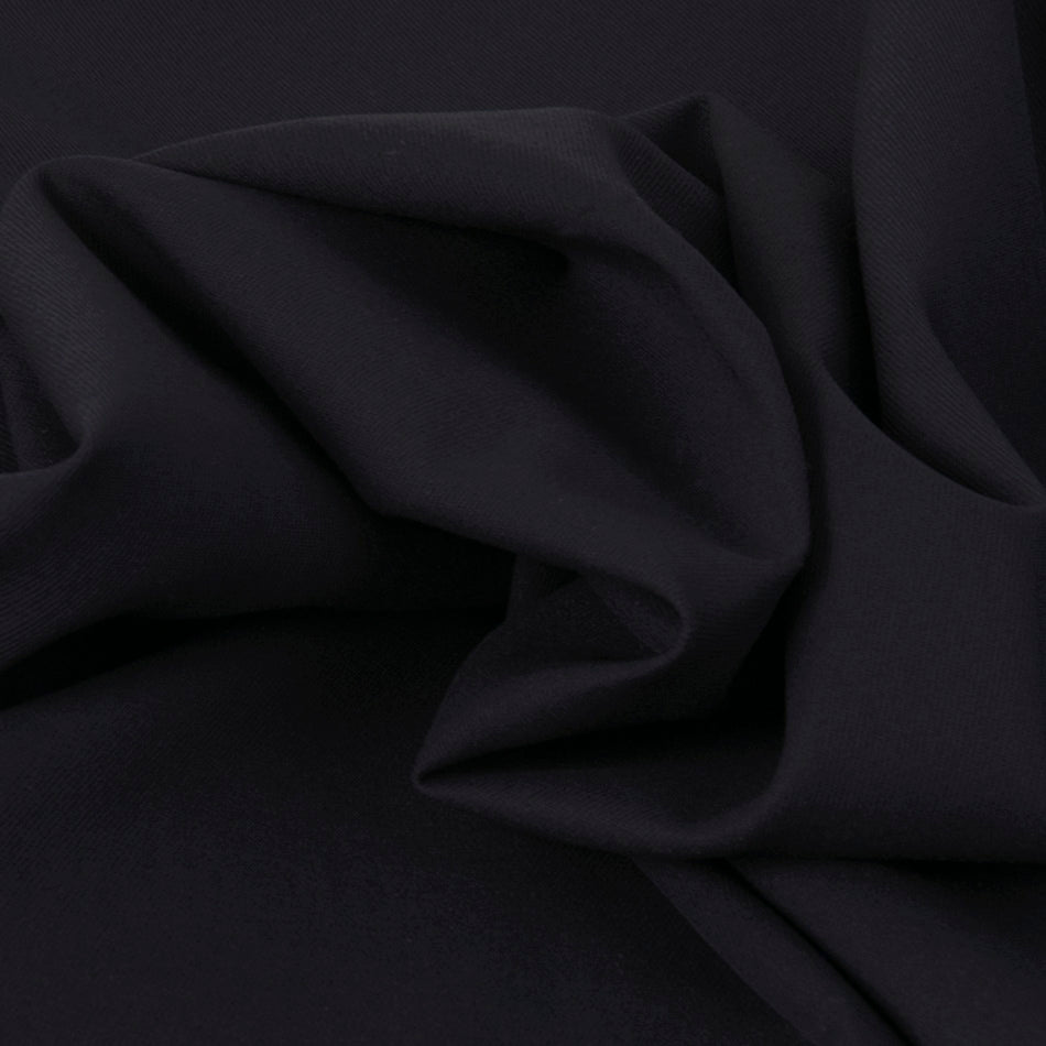 Stretch Midnight Blue Twill Fabric 1861 - Fabrics4Fashion