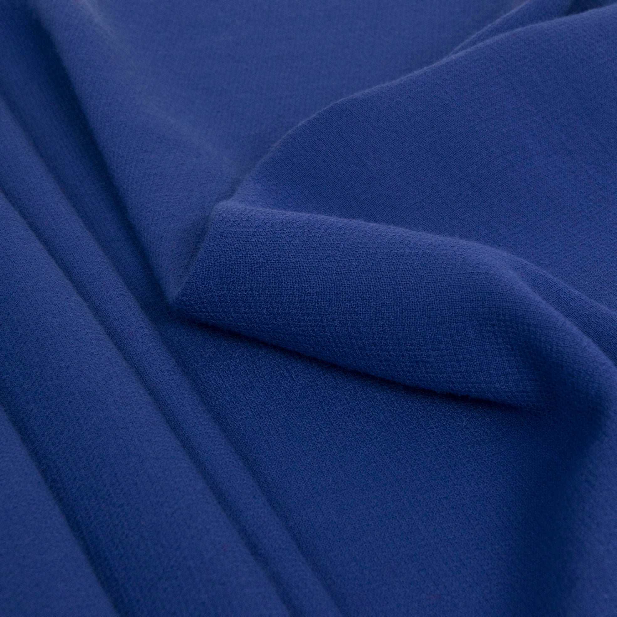 Royal Blue Doublewave Crepe 1876 - Fabrics4Fashion