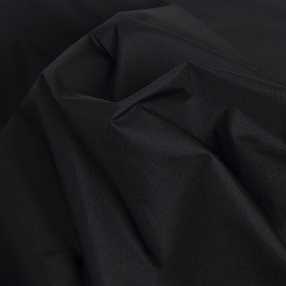 Black Checkered Nylon Fabric 1958 - Fabrics4Fashion