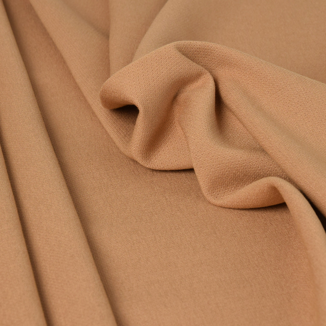 Sand Stretch Viscose Wool Fabric 3301 - Fabrics4Fashion