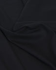 Black Poly / Cotton Ribbed Fabric 2113 - Fabrics4Fashion