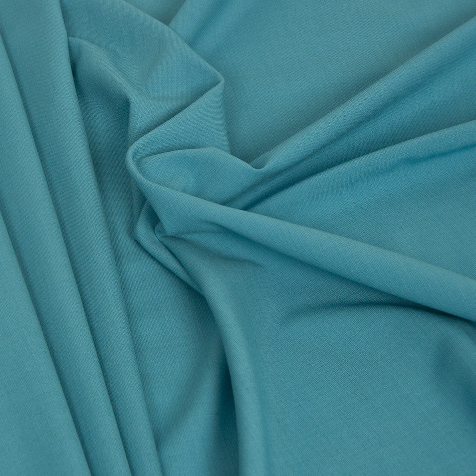 Turquoise Knit Look Suiting Fabric 2115 - Fabrics4Fashion
