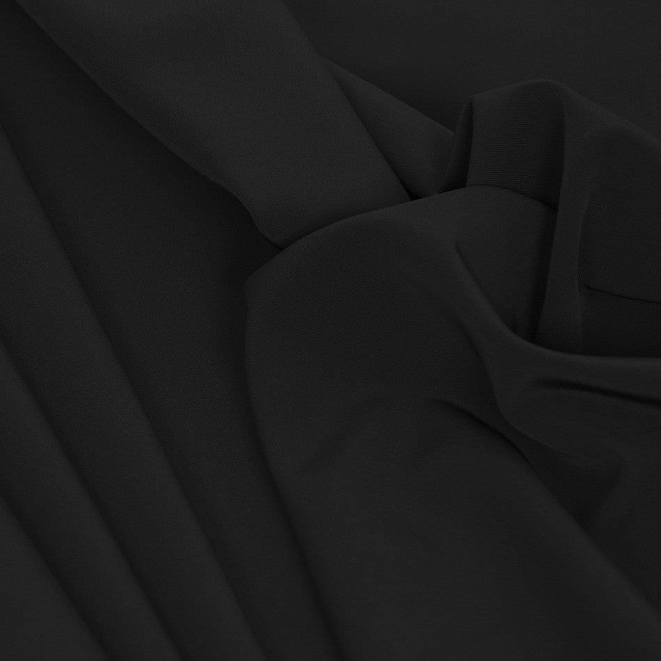 Black Stretchy Poly Fabric 2125 - Fabrics4Fashion