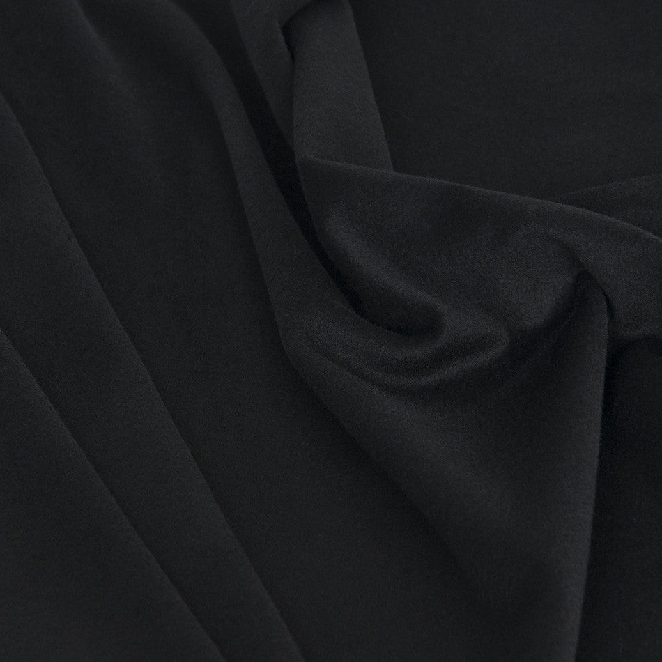 Black Felted Poly/ Virgin Wool 2127 - Fabrics4Fashion