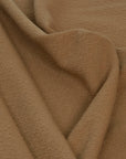 Wrinkled Camel Virgin Wool fabric