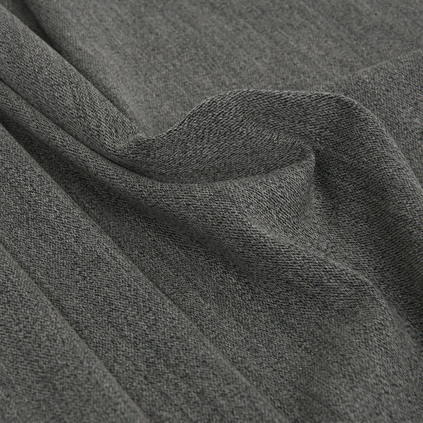 Fabric Polyester Wool Blend; BRW5003-004 Charcoal