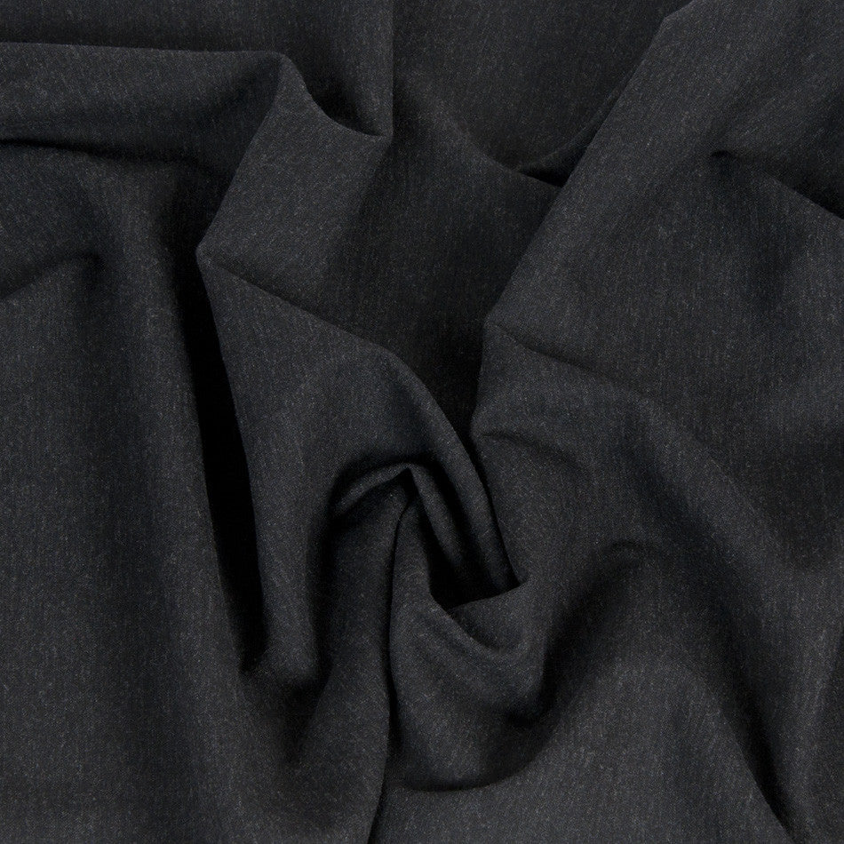 Charcoal Flannel Linen/Wool Blend 223 - Fabrics4Fashion