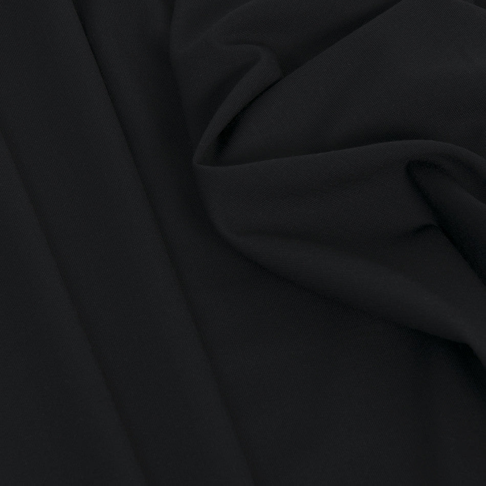 Black Bengaline suiting fabric 2276 - Fabrics4Fashion