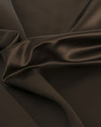 Chocolate Brown Satin 2278 - Fabrics4Fashion