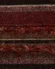 Plum Wool/Cashmere Striped Fabric 2281 - Fabrics4Fashion