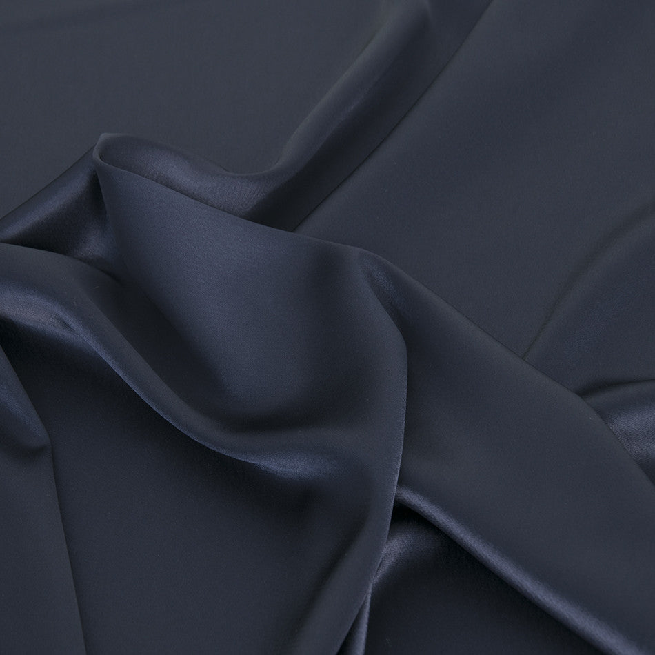 Midnight Blue Stretch Satin 2283 - Fabrics4Fashion