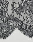 Black Scallop Lace 2301 - Fabrics4Fashion