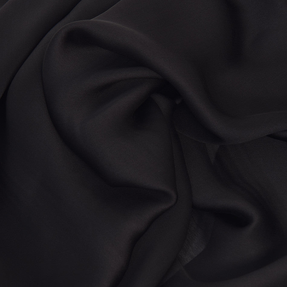 Black Chiffon Silk 2303 - Fabrics4Fashion