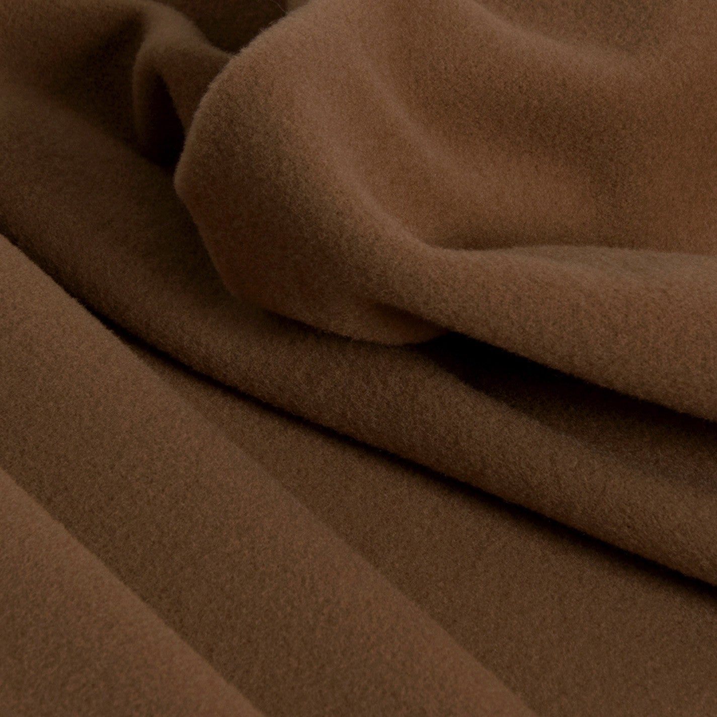 Brown Wool/Cashmere Fabric 2304 - Fabrics4Fashion