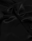 Black Satin Silk Fabric 2317 - Fabrics4Fashion