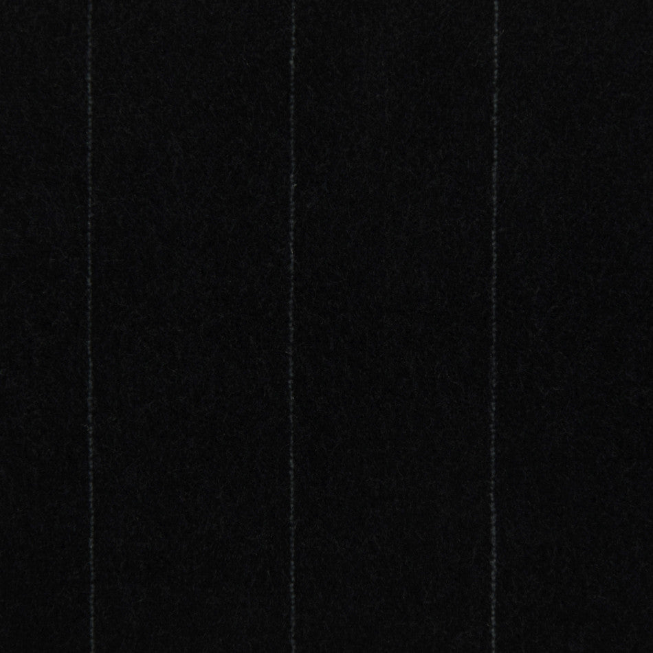 Black Pinstripe Stretch Velvet 2367 - Fabrics4Fashion