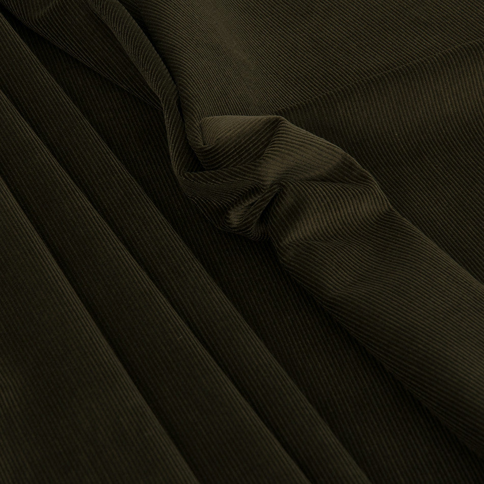Olive Stretchy Corduroy 2371 - Fabrics4Fashion